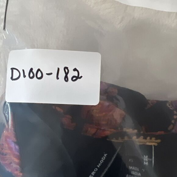 Vero Moda Stitch Fix Dress Womens Medium Black Floral Long Sleeve Tiered Lined - Picture 13 of 13